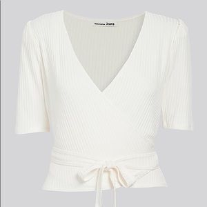 Reformation Rosebud Top in Ivory